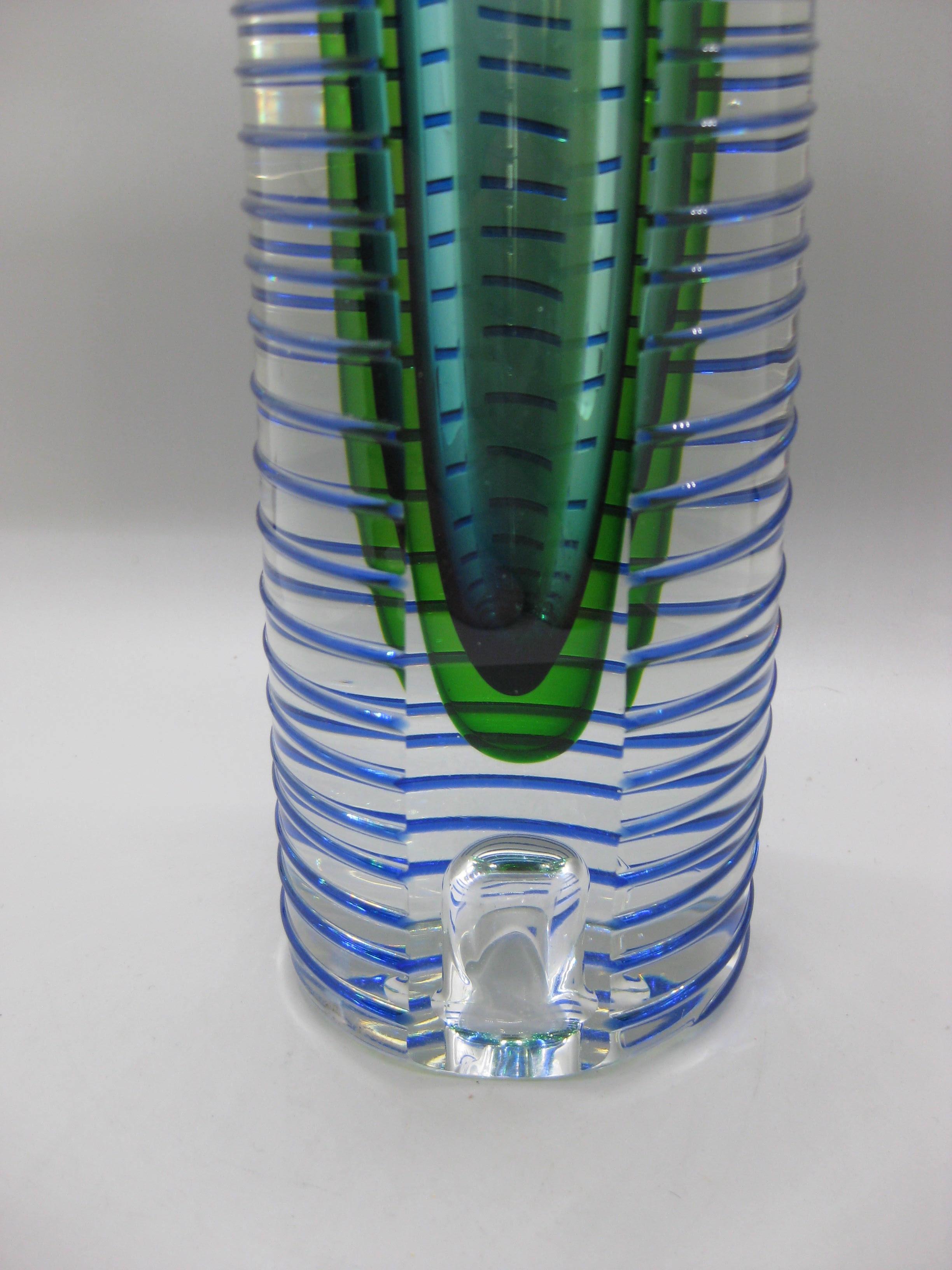 Pavel Hlava Tschechische Sommerso Post Modern Art Glas 8