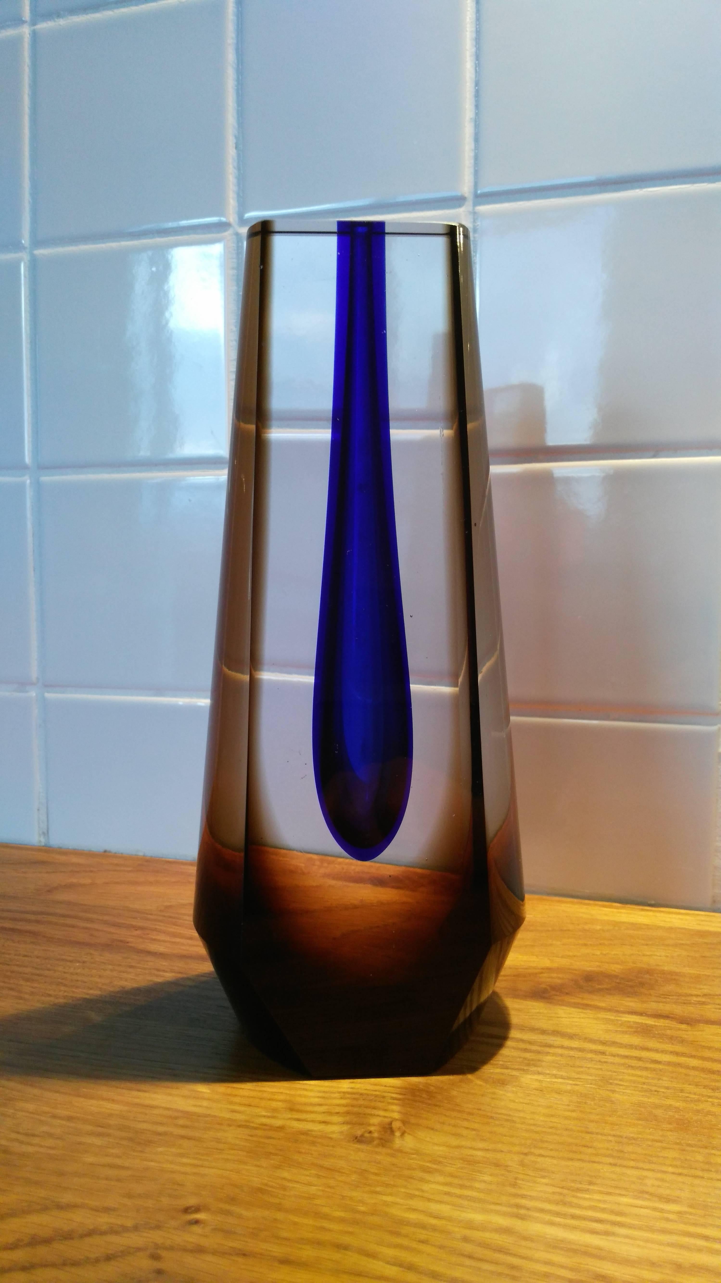 - 1970s
- One of the most famous Czech designers
- Very popular one flower vase 
- Cut and polished glass.