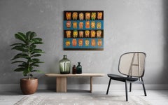 Peinture expressionniste originale des futurs capitalistes