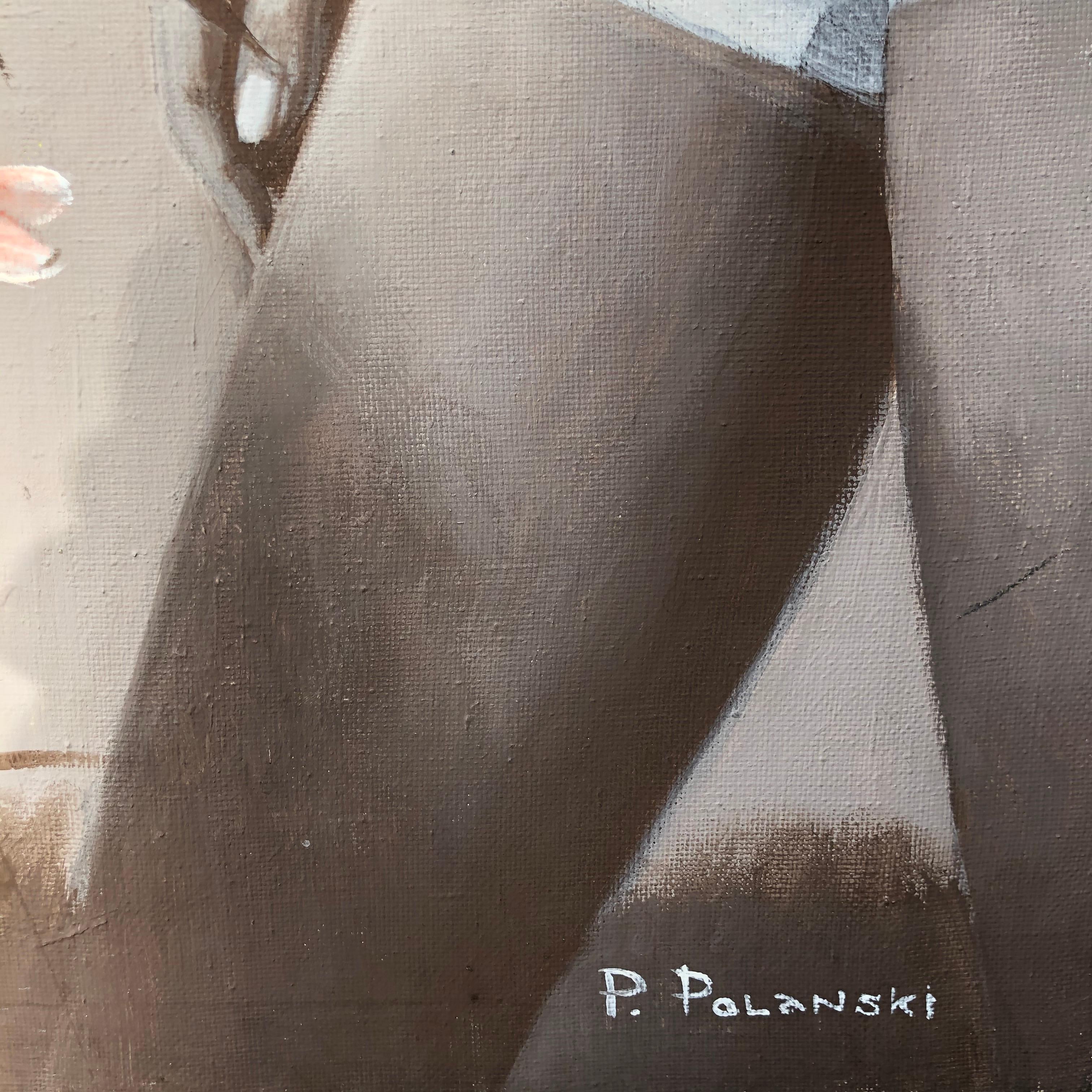 Fotografisch genauer Realismus und Konzeptualismus koexistieren friedlich auf den Leinwänden von Pavel Polanski.
Seine Leinwände sind grau mit unterschiedlichen Farbtiefen, fast monochrom, und das verleiht seinen Bildern Tiefe und Poesie.

Der