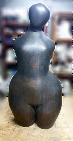 Female Torso I - Figurative Sculpture Woman Bronze Patina