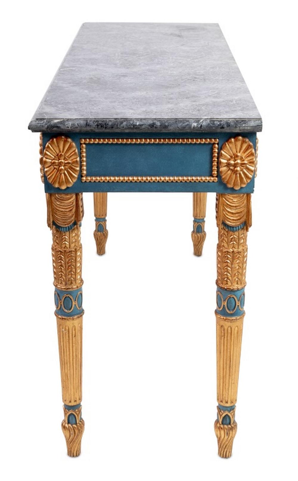 20th Century Pavel Spol Style Neoclassical Console Table For Sale
