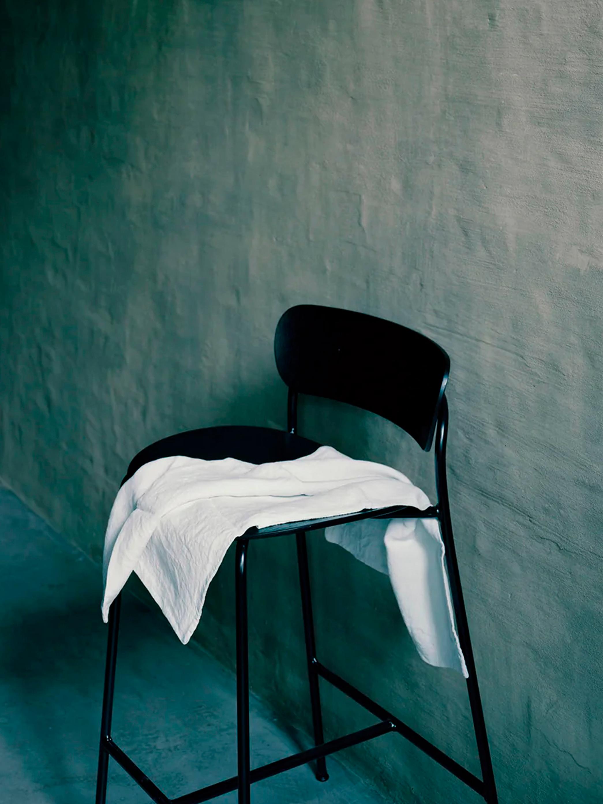 Pavilion AV9 Bar Stool in Black Steel/Black Oak by Anderssen&Voll for &Tradition In New Condition For Sale In Dubai, AE