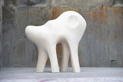 Animal by Pavlína Kvita - contemporary sculpture, white, unique work