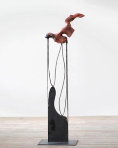 Coral II by Pavlína Kvita - Outdoor art, large scale sculpture, red