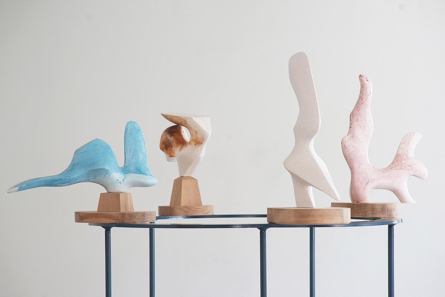Elementos de Pavlína Kvita - Gran escultura contemporánea, obra única, pastel en venta 1