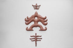 FINDS by Pavlína Kvita - Concrete Wall Sculpture, 61-in Tall, Red