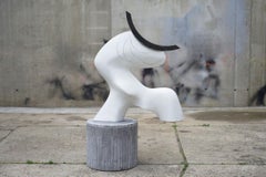 Halfmoon by Pavlína Kvita - Contemporary sculpture, unique work, black & white