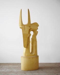 HAPI by Pavlína Kvita - Contemporary sculpture, large scale, yellow