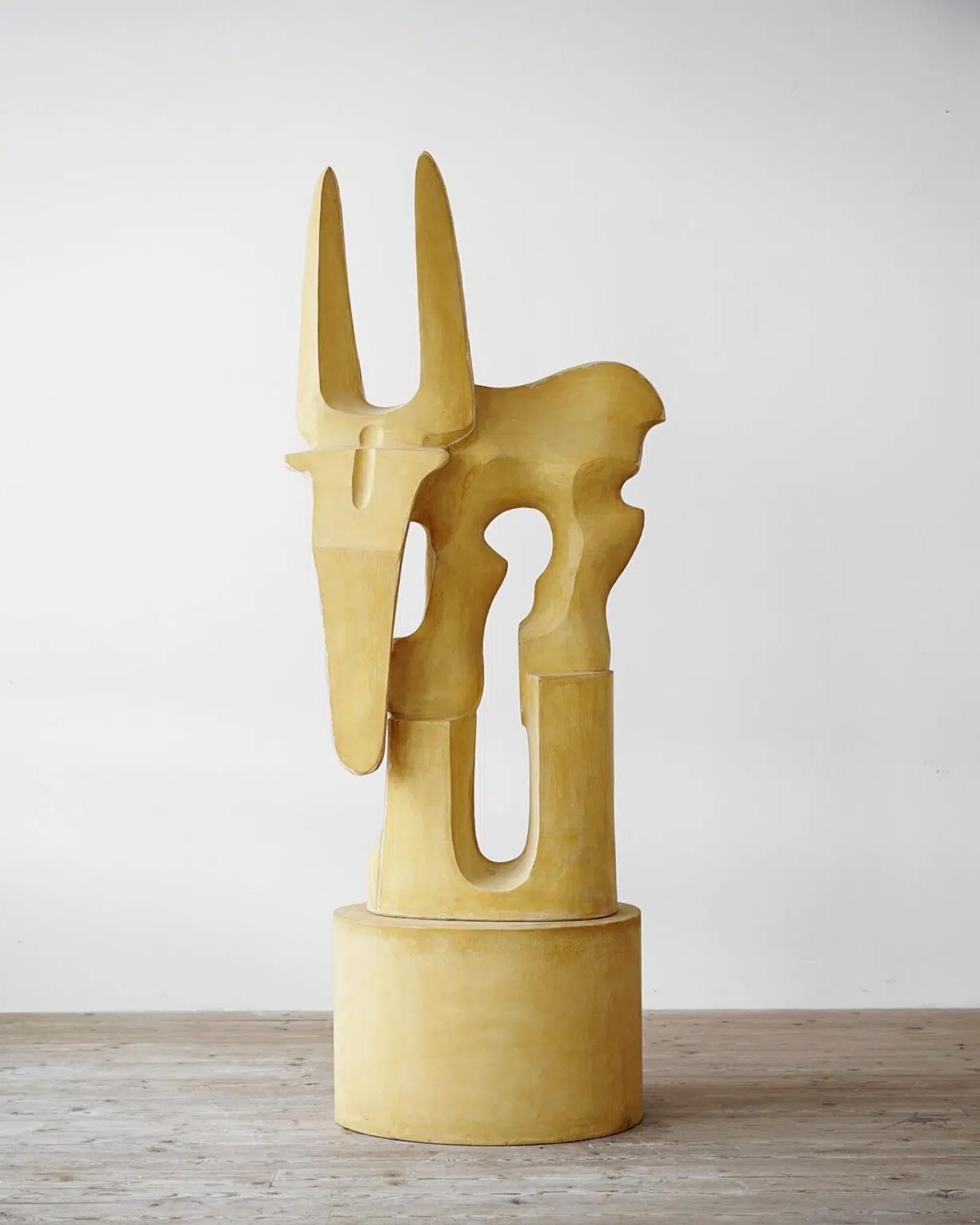 HAPI is a sculpture by Czech artist Pavlína Kvita. Dimensions are 225 × 85 × 50 cm (88.5 × 33.4 × 19.6 in). This work is a unique piece and is sold with a certificate of authenticity signed by the artist. This sculpture can be exhibited