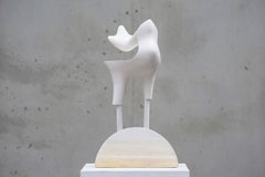Heron by Pavlína Kvita - animal sculpture, bird, white, unique work