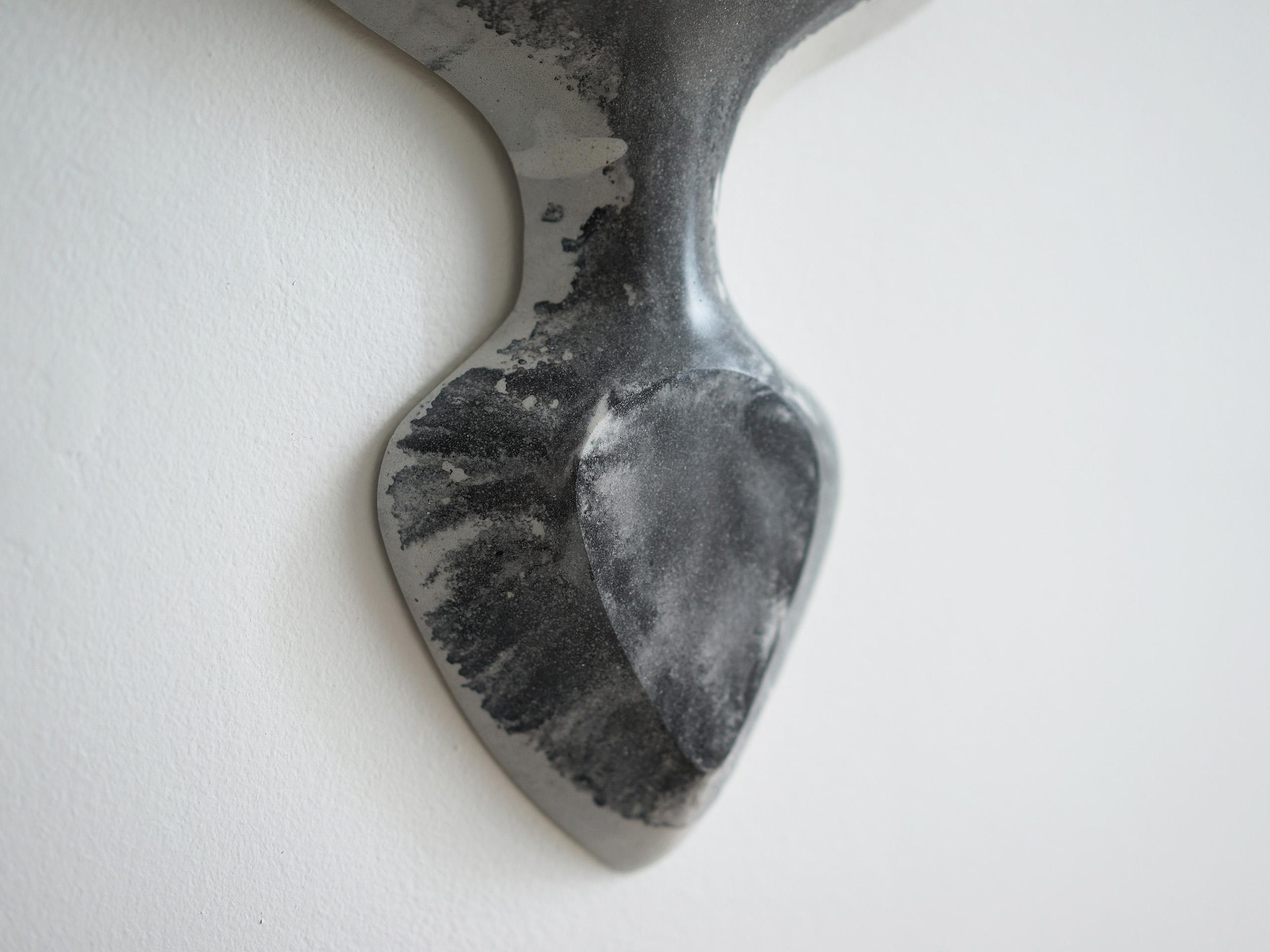 Mask III (#2) by Pavlína Kvita - Contemporary wall sculpture, futuristic figure For Sale 4