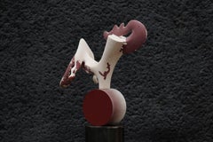 Rhyton de Pavlína Kvita - Sculpture contemporaine, œuvre unique, mystérieuse, rouge