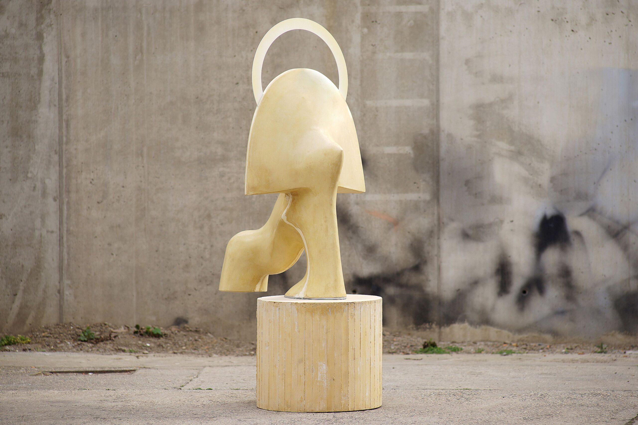 Sonnenaufgang von Pavlína Kvita - Zeitgenössische Skulptur, abstrakt, Pastell im Angebot 8