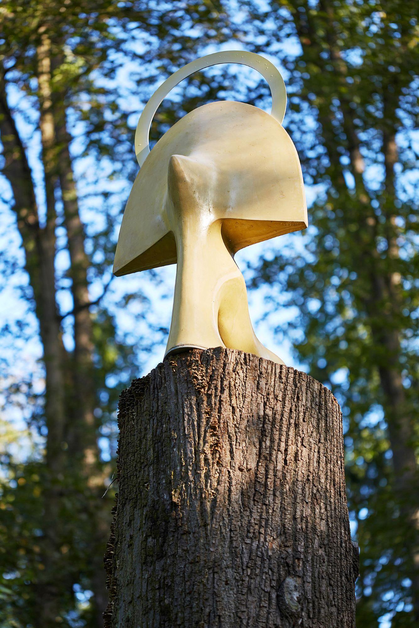 Sunrise by Pavlína Kvita - Sculpture contemporaine, œuvre unique, jaune pastel en vente 13