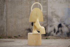 Amanecer de Pavlína Kvita - Escultura contemporánea, obra única, amarillo pastel