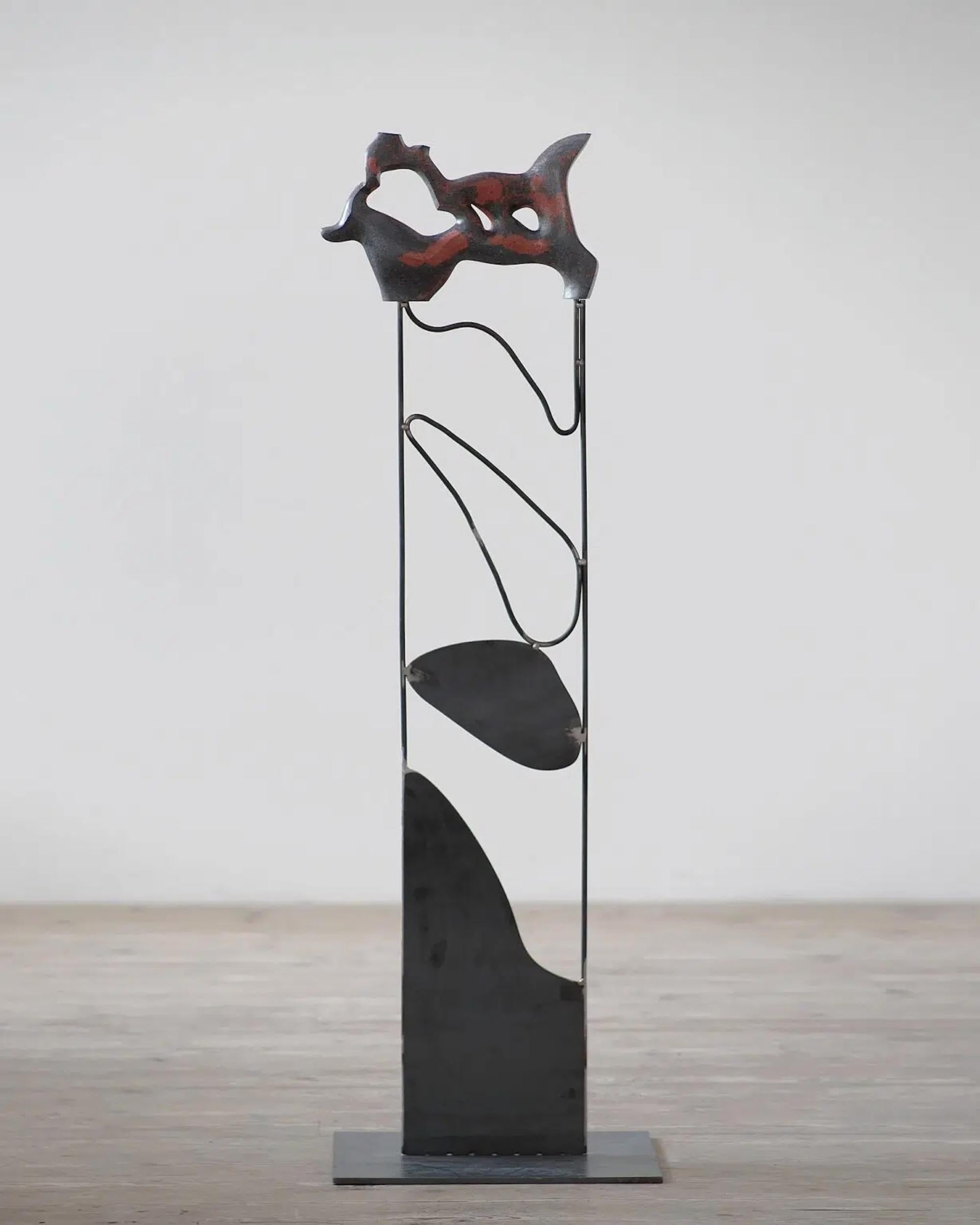 Transform I von Pavlína Kvita - Zeitgenössische Skulptur, großformatig, rot im Angebot 2