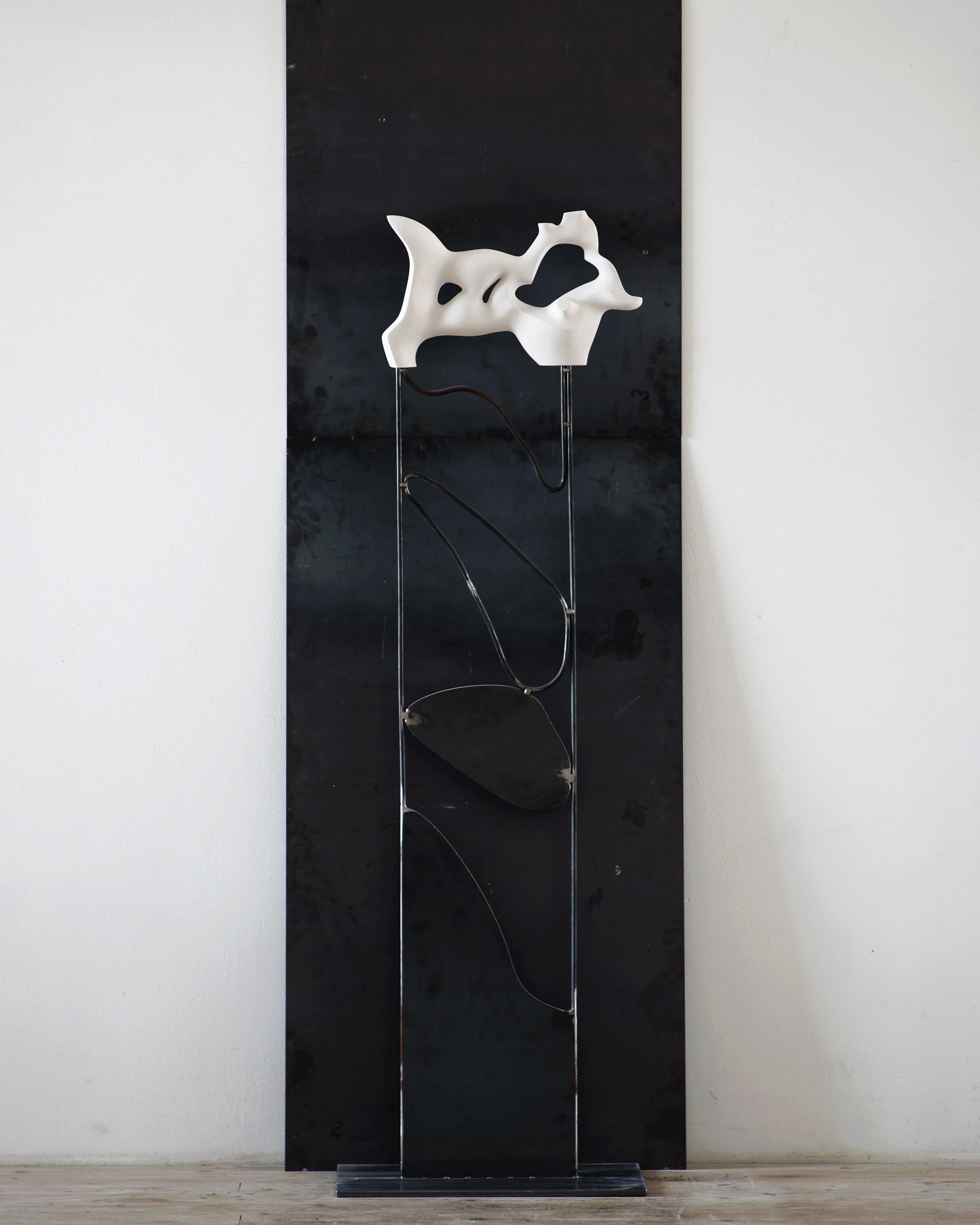 Transform II by Pavlína Kvita - Contemporary sculpture, large-scale, red