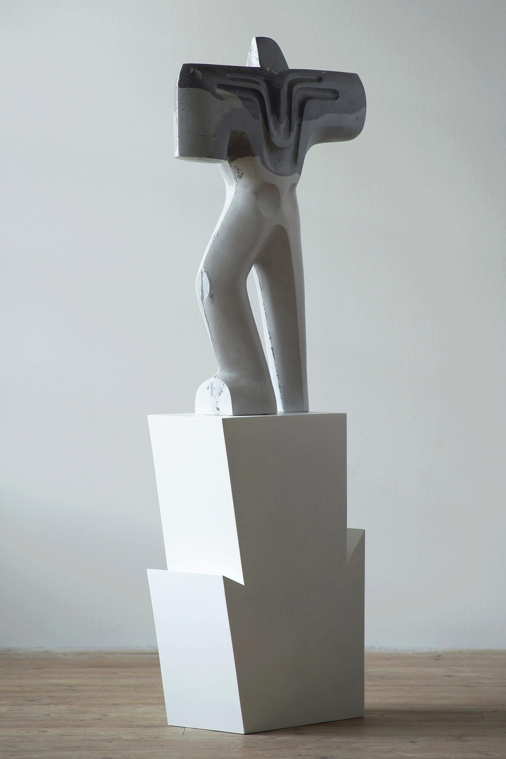 Krieger in Rüstung von Pavlína Kvita - Zeitgenössische Skulptur, futuristische Figur im Angebot 6