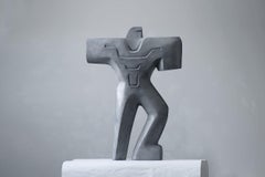 Warrior in Armor by Pavlína Kvita - Contemporary sculpture, futuristic figure