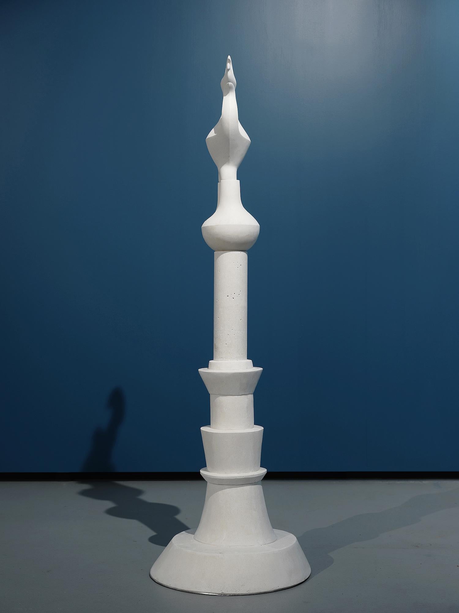 Weiße Amphora von Pavlína Kvita - Zeitgenössische Skulptur, einzigartiges Werk im Angebot 6