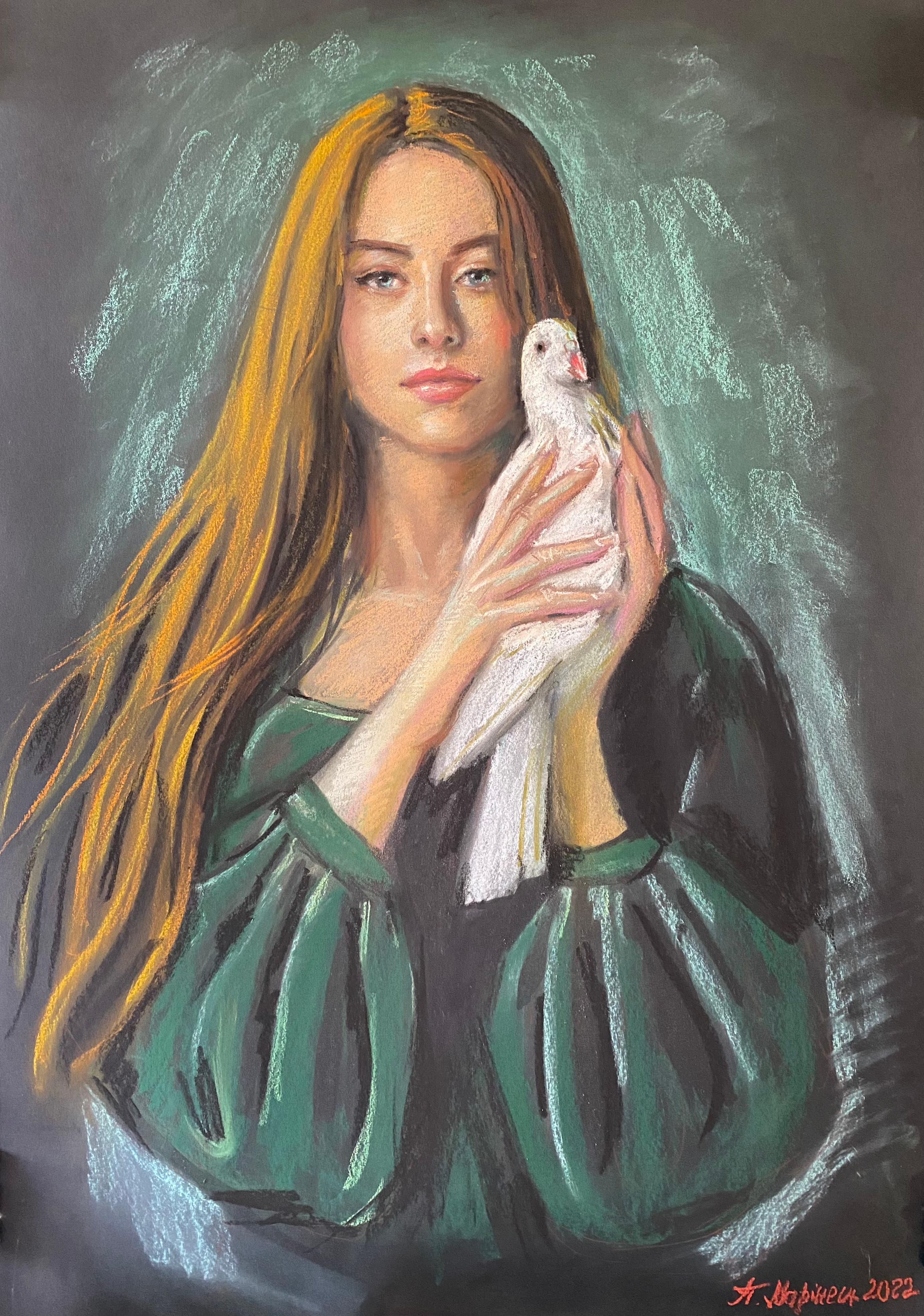 Pavlo Marinets Portrait Painting - Dove
