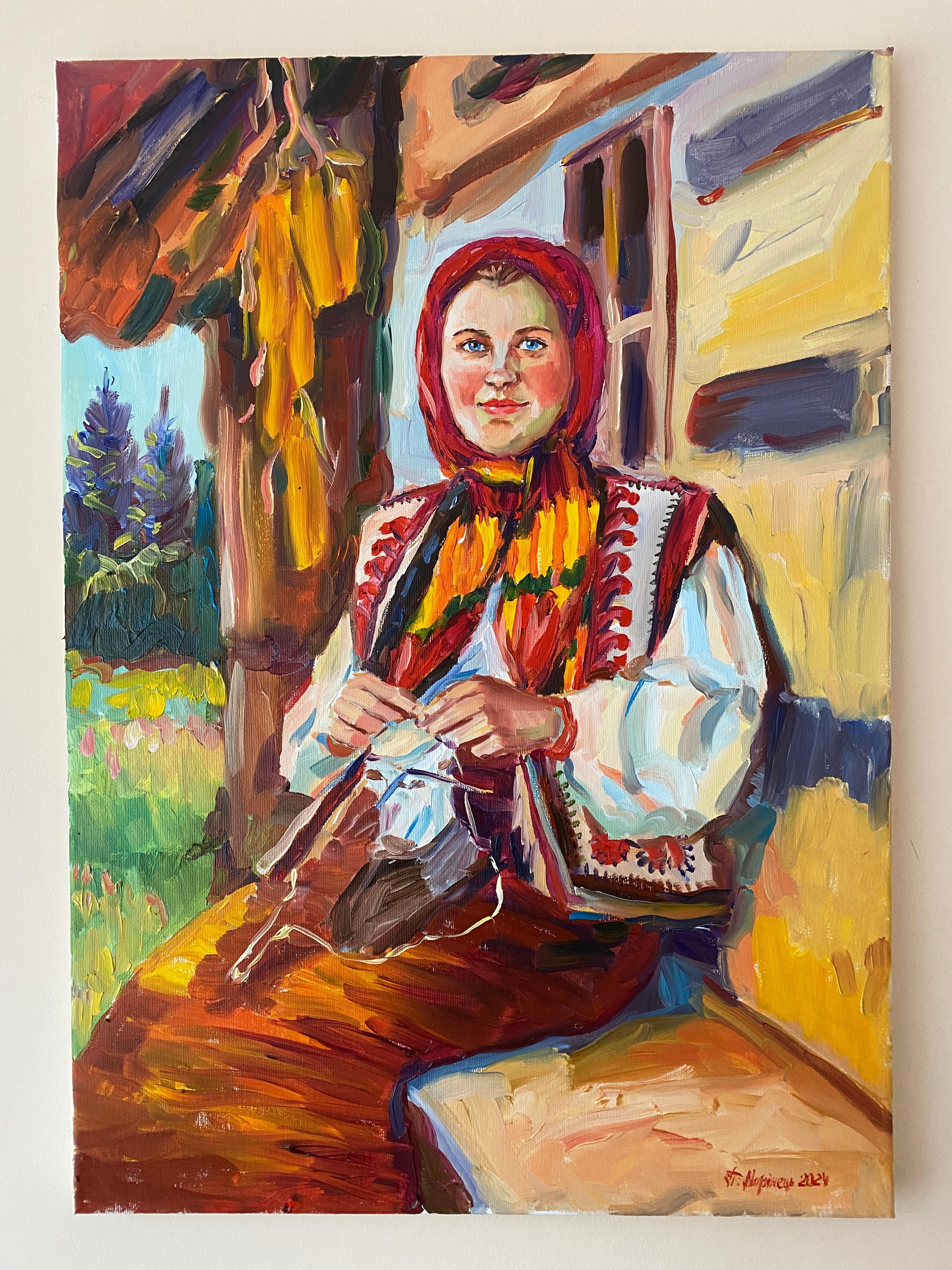 „Hostess“ – Painting von Pavlo Marinets