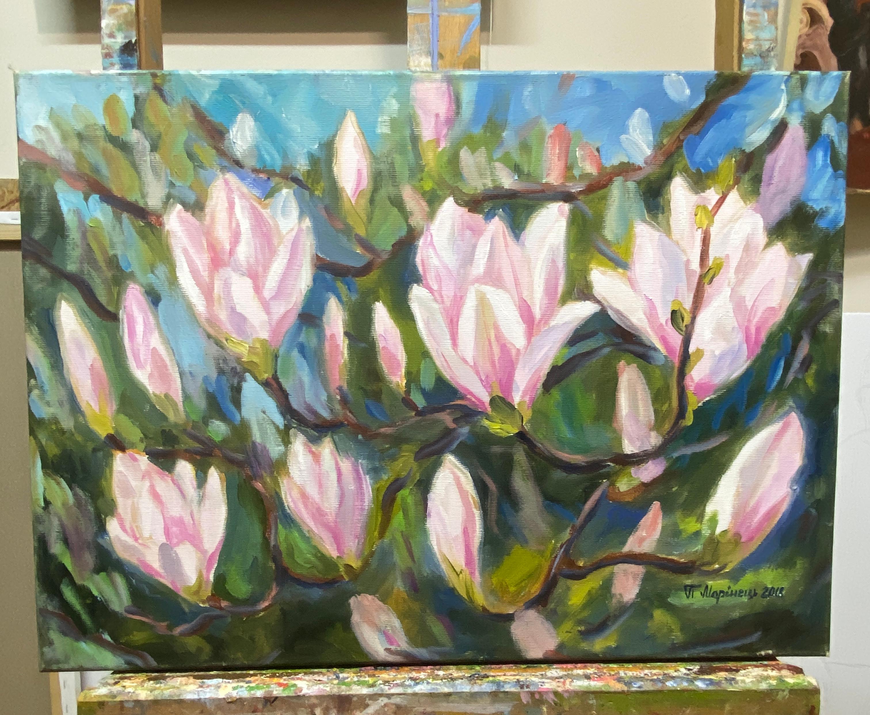 „Magnolien“ – Painting von Pavlo Marinets