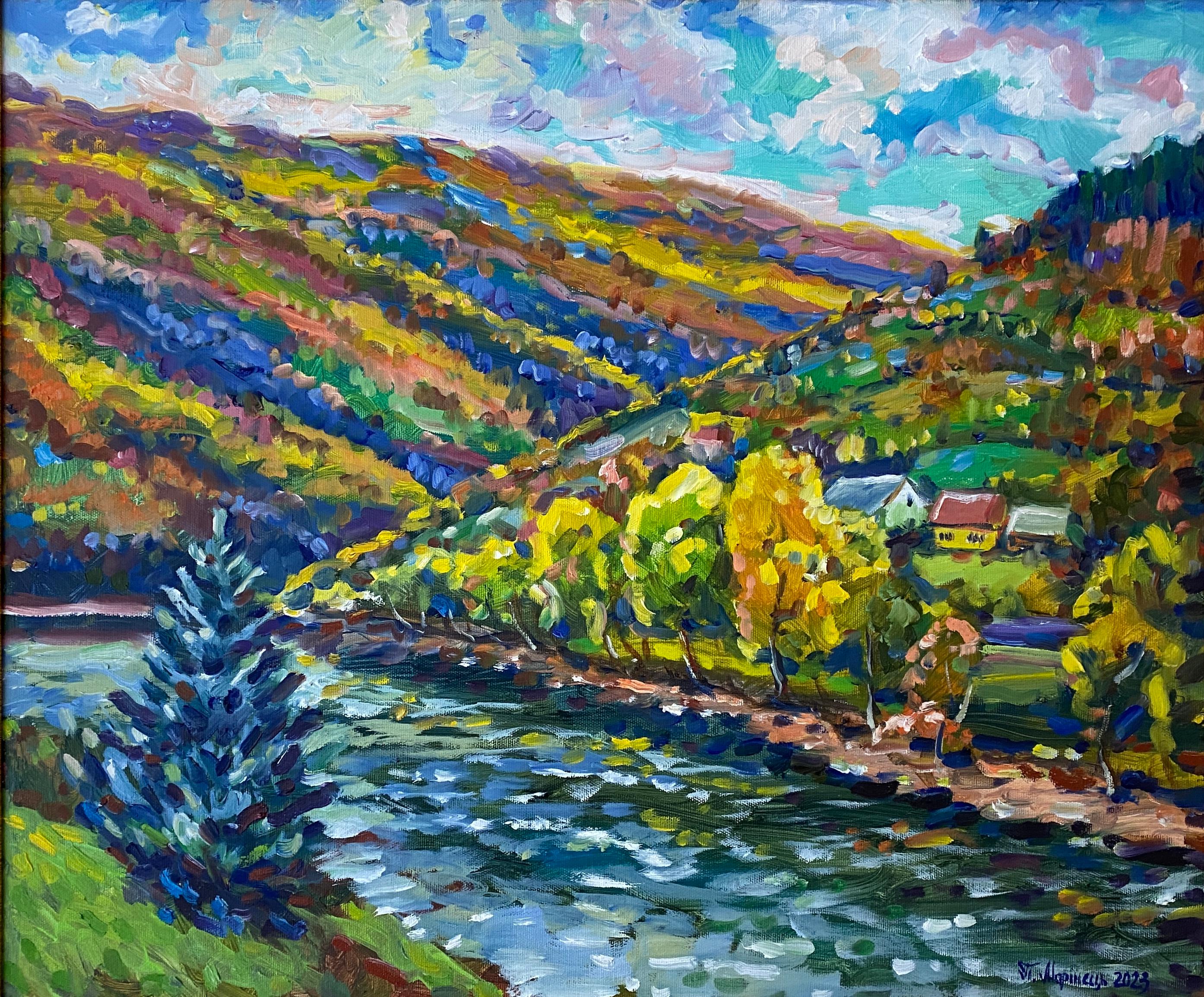 Landscape Painting de Pavlo Marinets - "Octubre"