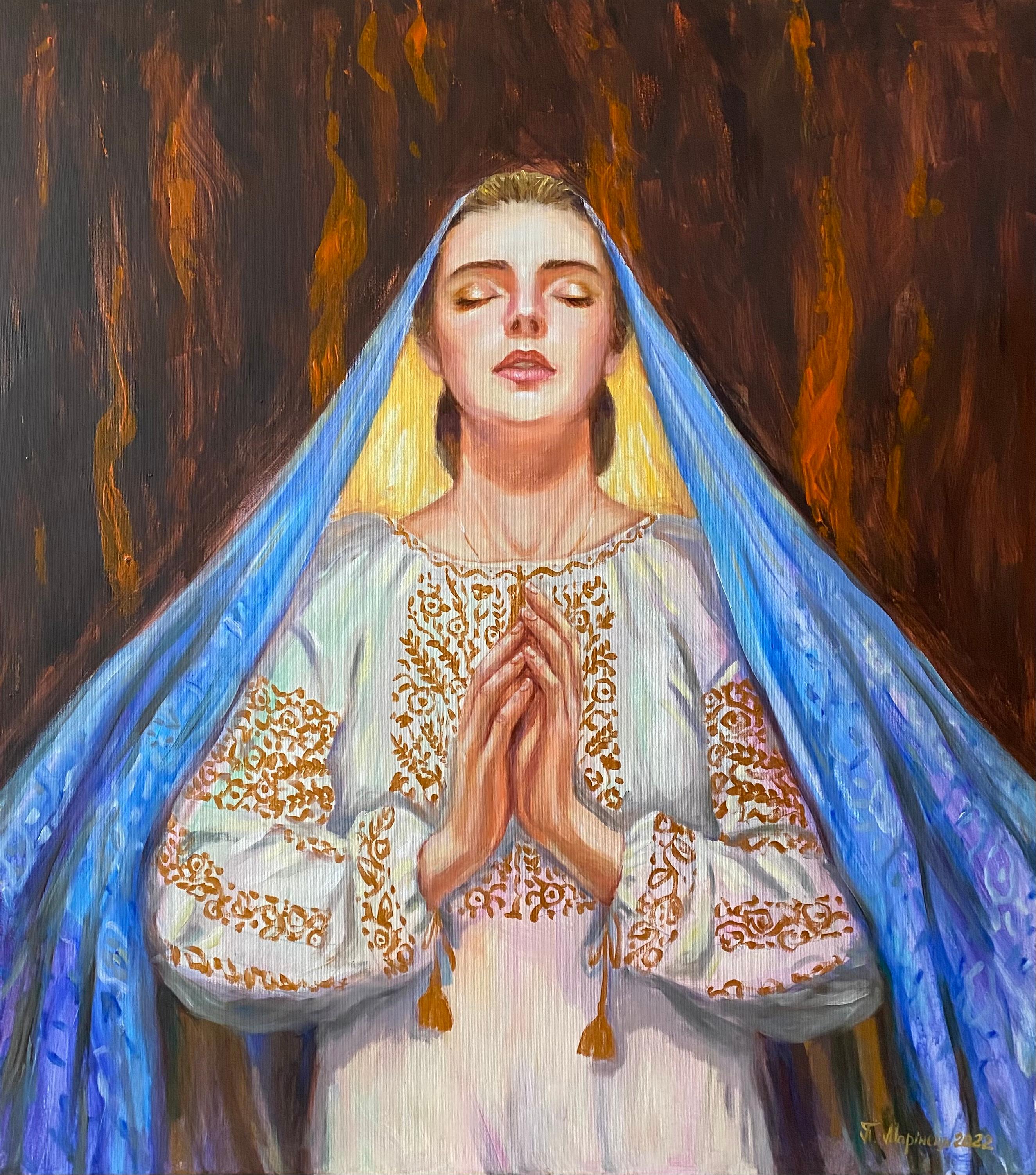 Pavlo Marinets Portrait Painting - Prayer