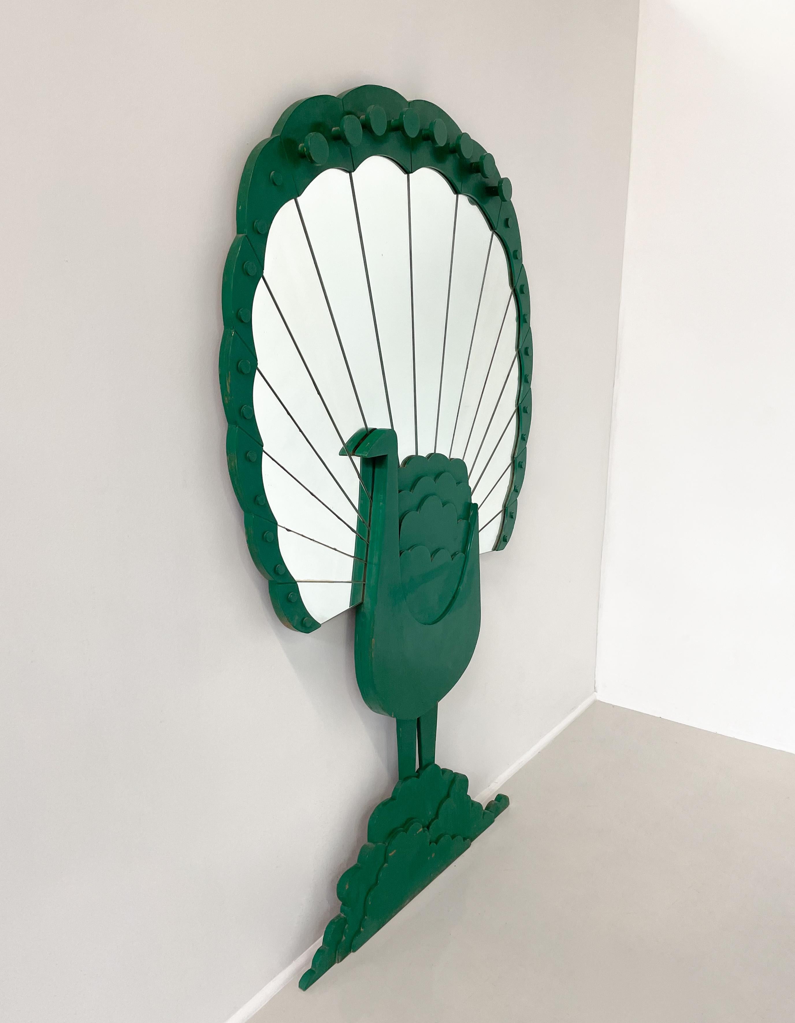 'Pavone' Mirror by Sirio Alessandri for Pallucco, 1970s For Sale 2
