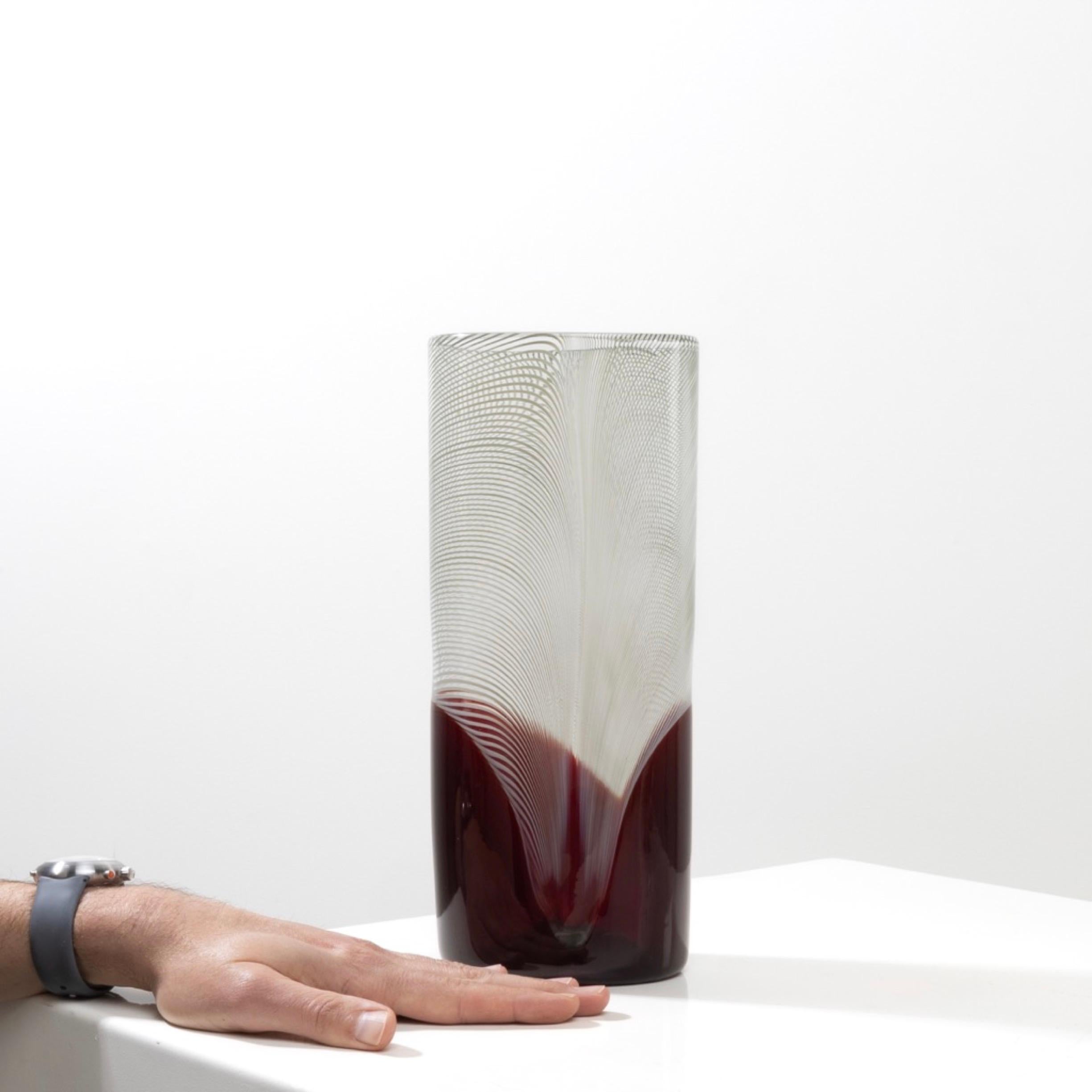 Pavoni by Tapio Wirkkala – High blown Murano glass vase For Sale 4