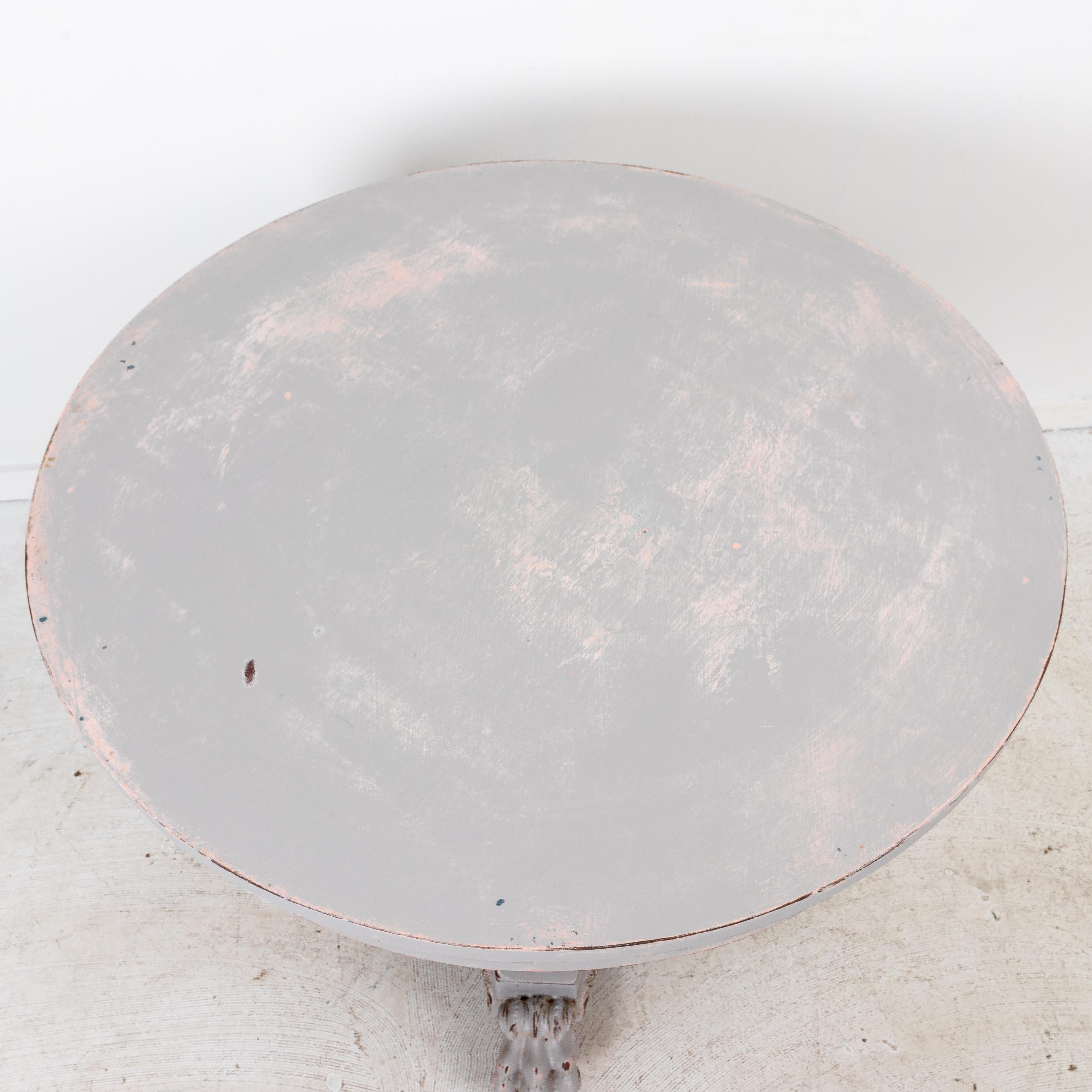 Hand-Painted Paw Foot Empire Style Center or Breakfast Table