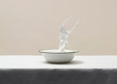 Untitled (#10-13) by Pawel Żak - Contemporary studio photography, milk, splash