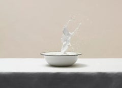 Untitled (#10-13) by Pawel Żak - Contemporary studio photography, milk, splash