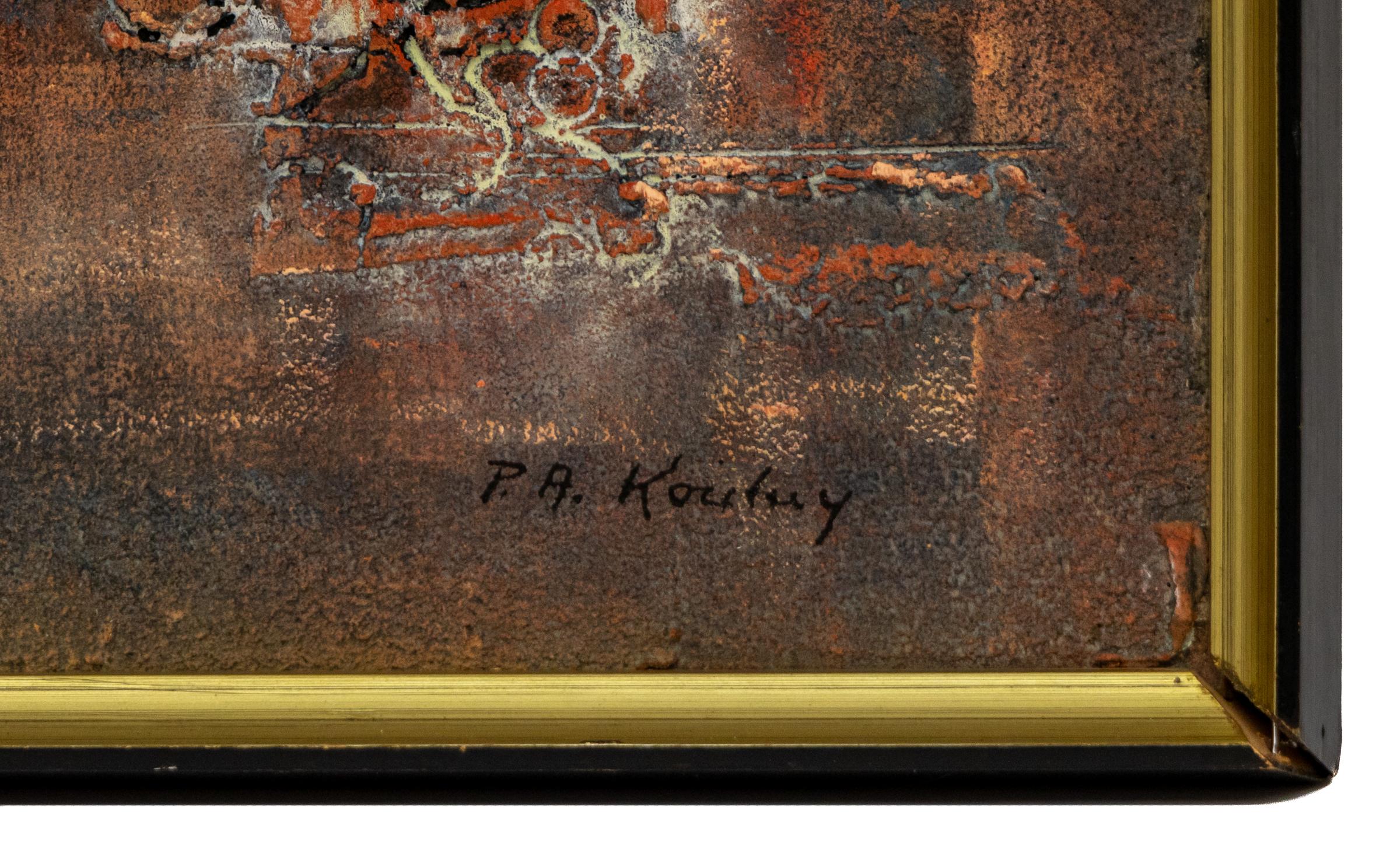 Mid-Century Abstract Mixed Media 'Transfiguration' Composition with Marble Dust For Sale 1