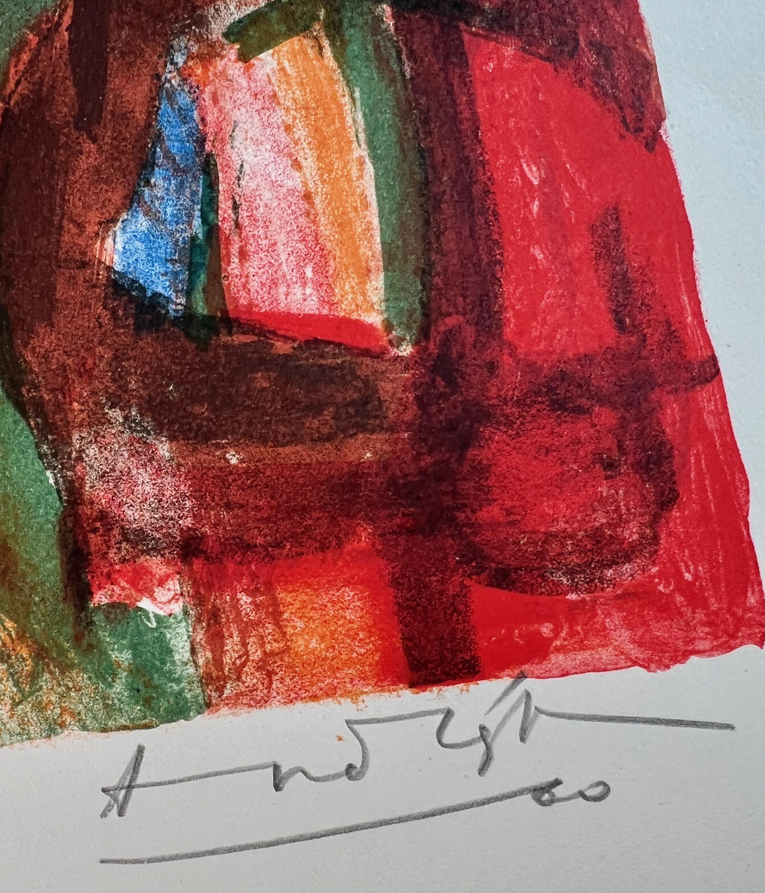 colorido  paisaje abstracto  Landschaftsszene - Print Realista de Pawel Kontny