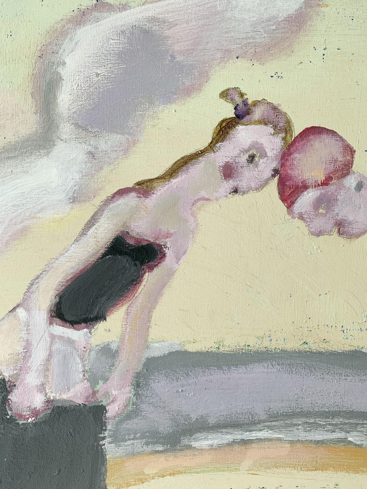 Playa en Dębowa Góra - Siglo XXI, Pintura figurativa, Colores pastel - Painting Otro estilo de arte de Paweł Lasik