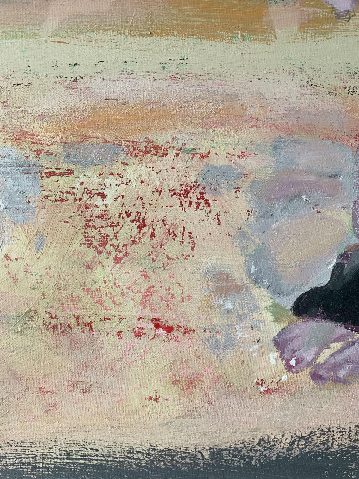 Playa en Dębowa Góra - Siglo XXI, Pintura figurativa, Colores pastel en venta 1