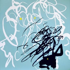Derviche  and Angel - Abstraction, Expression, Pop, Street Art, énergique, Joyful