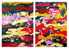 Diptych -  "Master Dik" - Joyful, Expression, Pop, Street Art, Abstract