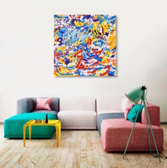 "Miss Me - Dont Dismiss Me" - Abstraction, Expression, Pop, Street Art, Joyful