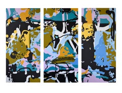 Triptych - " Daydream " - Abstraction, Expression, Pop, Street Art, Large Format