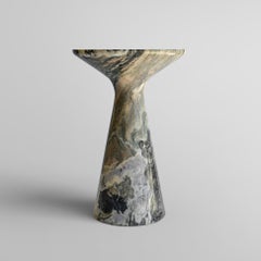 Pawn, Marble Cipollino Contemporary Designer Cocktail Table, Made in Italy