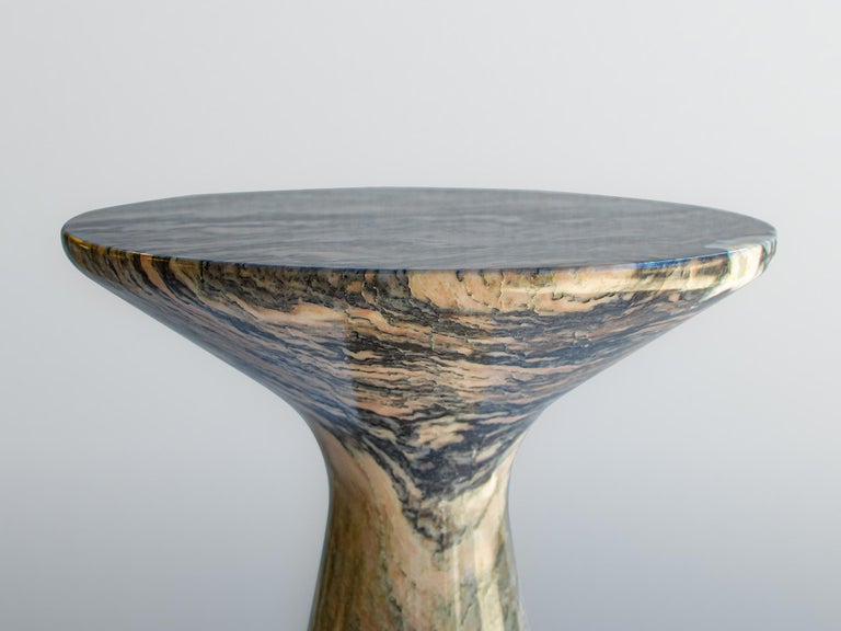 Pawn Marble Side Table For Sale at 1stDibs