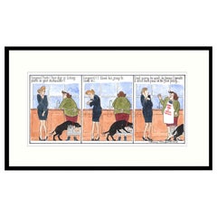 Paws on the Floor Humorous Dog Print