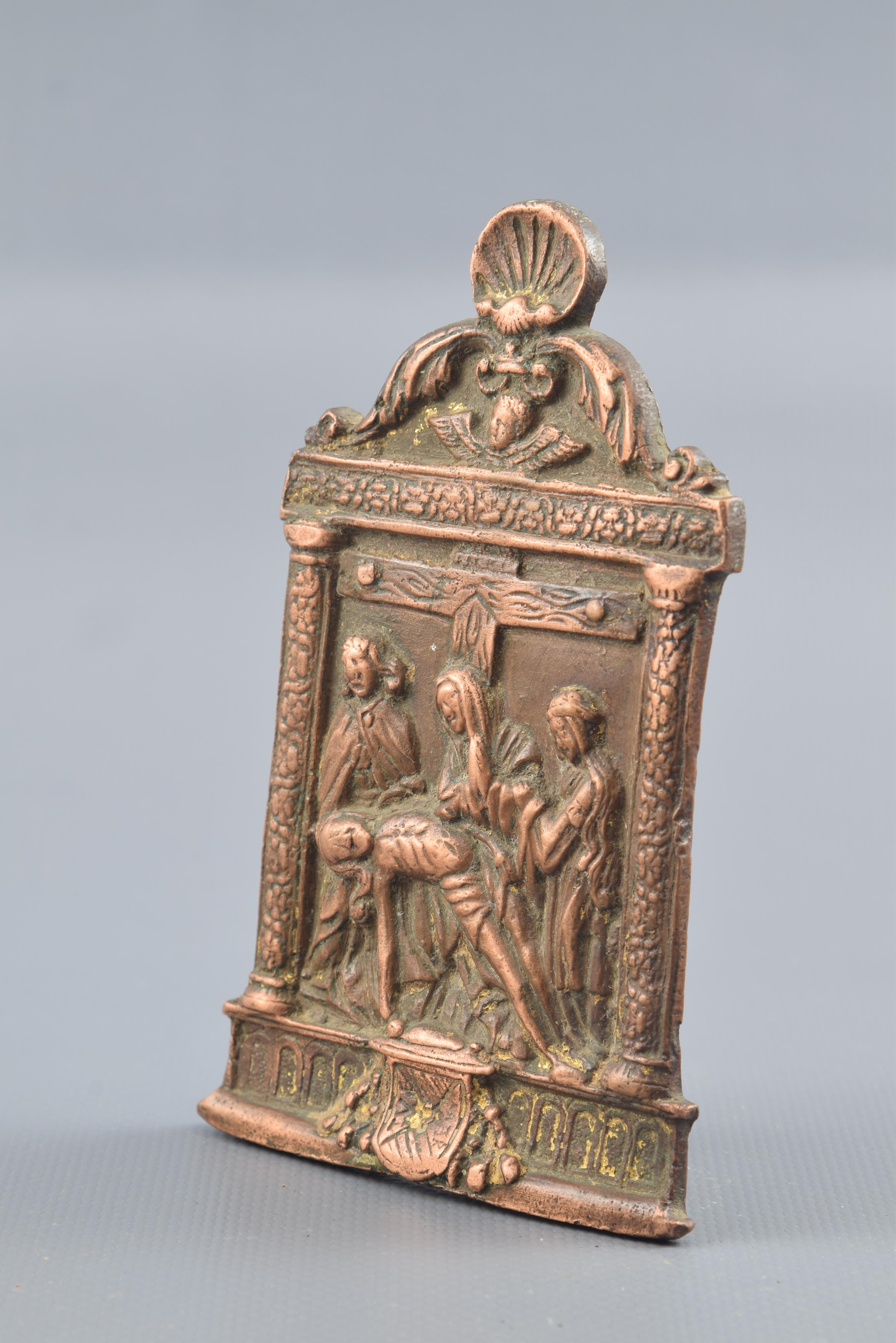 Renaissance Pax or Pax Board, Bronze, Spain, 16th Century For Sale