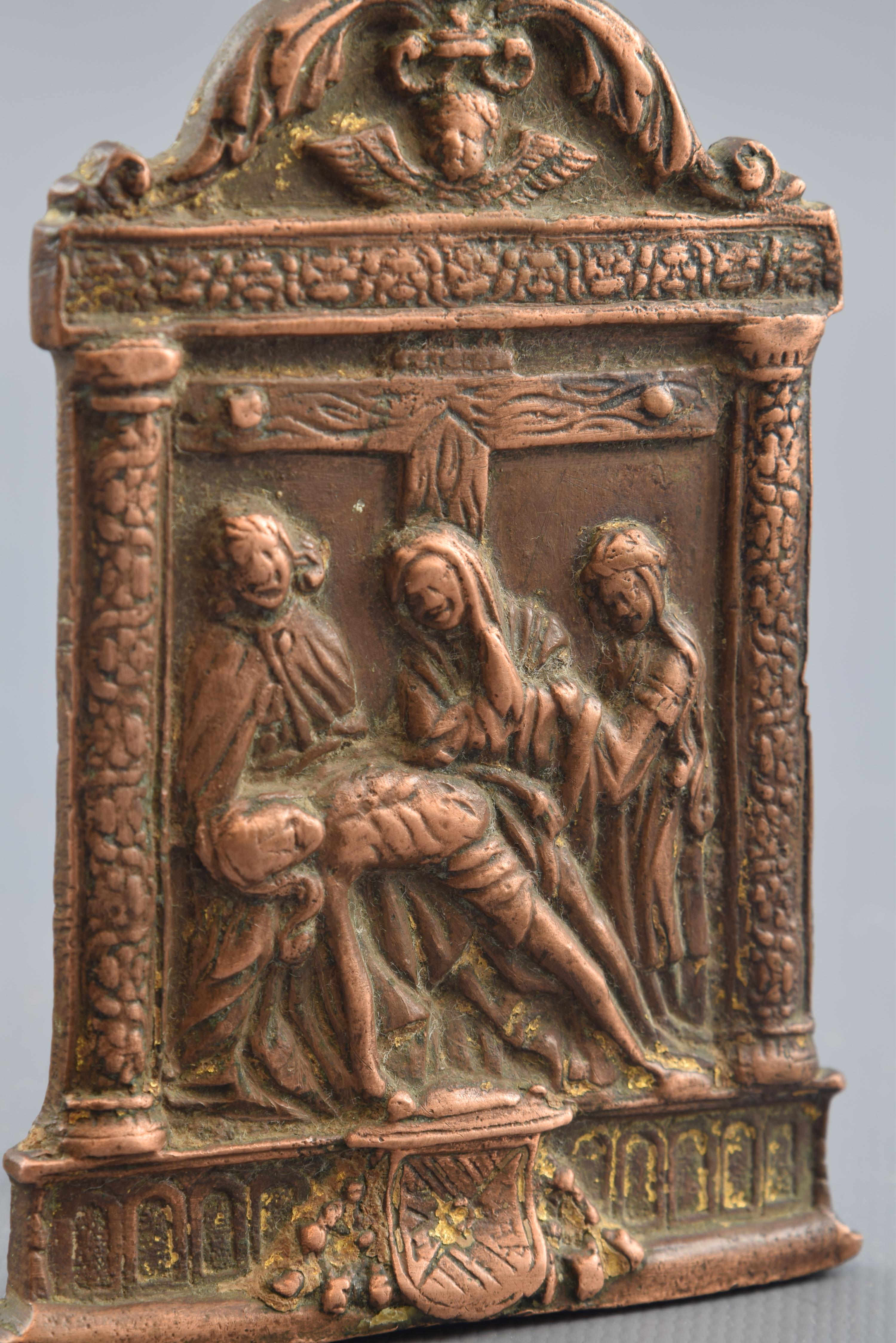 Pax oder Paxtafel:: Bronze:: Spanien:: 16. Jahrhundert im Zustand „Relativ gut“ im Angebot in Madrid, ES