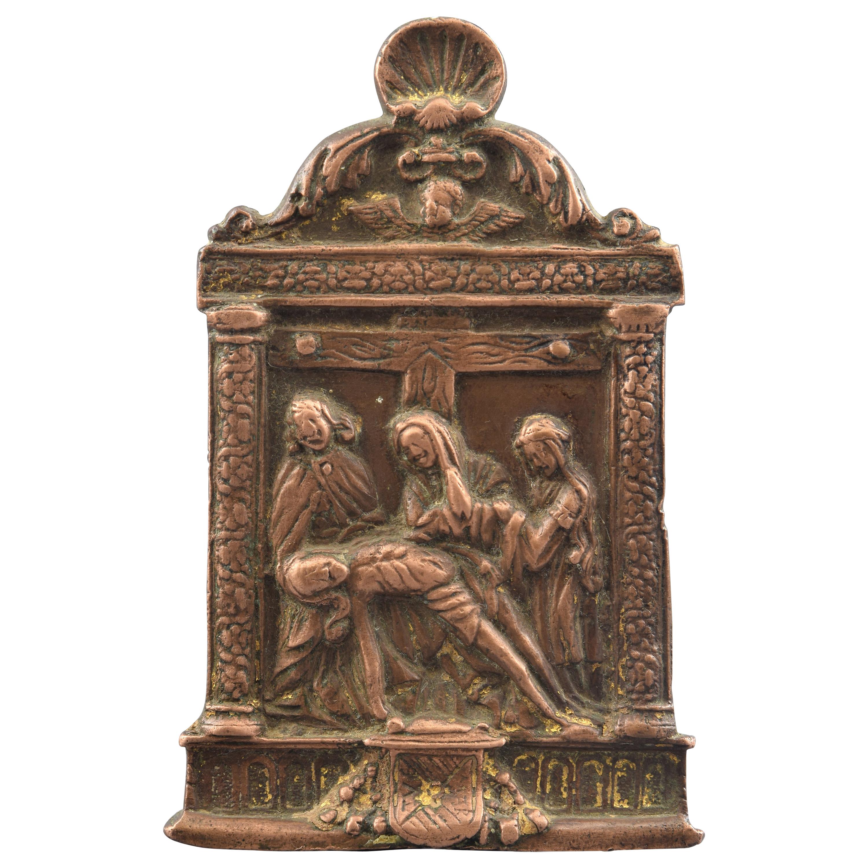 Pax or Pax Board, Bronze, Spain, 16th Century