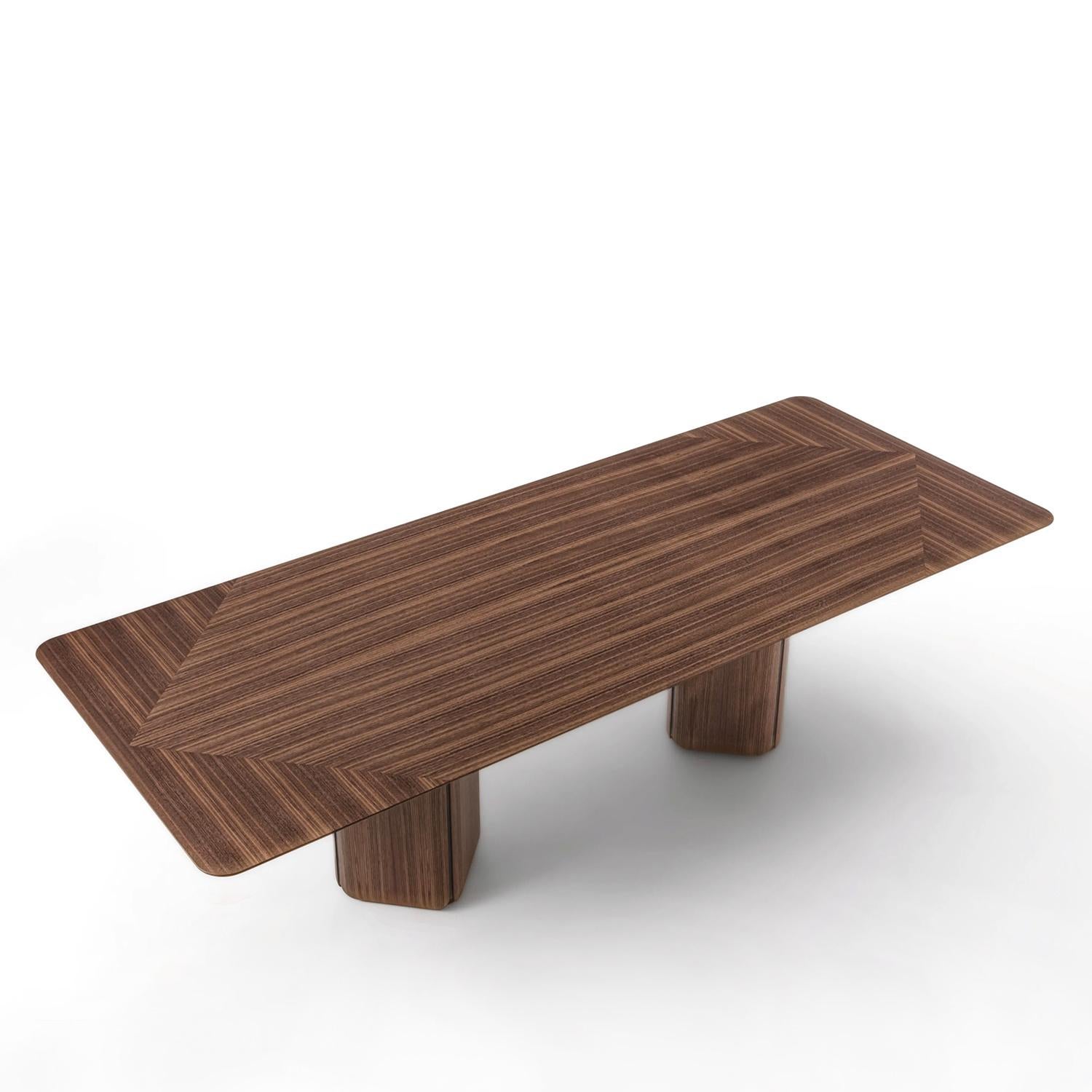 Italian Pax Walnut Rectangular Table For Sale